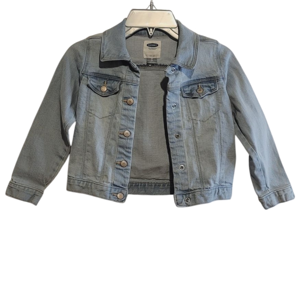 Old Navy Denim Jacket Light Washed Light Blue  Girls Size 5T